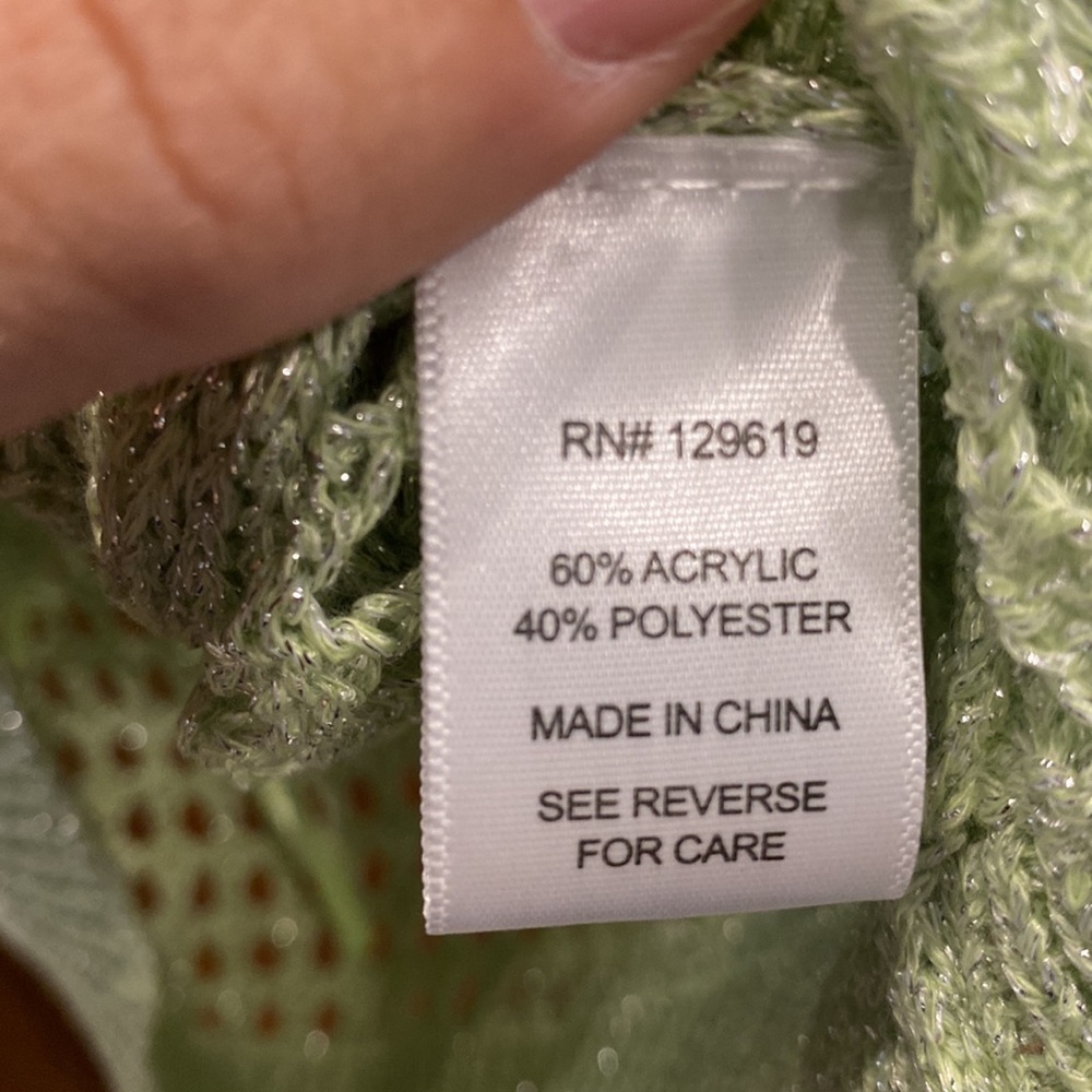 NWT Allie Rose Green Knit sleeveless Top size medium - Picture 3 of 4